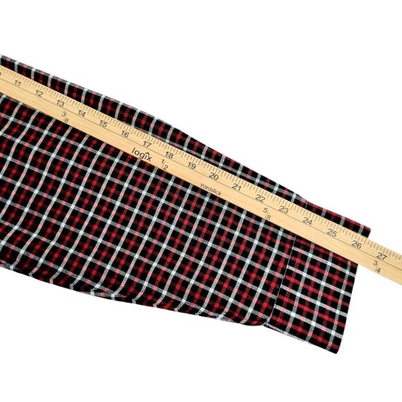 Men XXL St. Johns Bay Red Plaid Button-Down Long Sleeve Comfy Stretch Easy Care - Picture 12 of 14